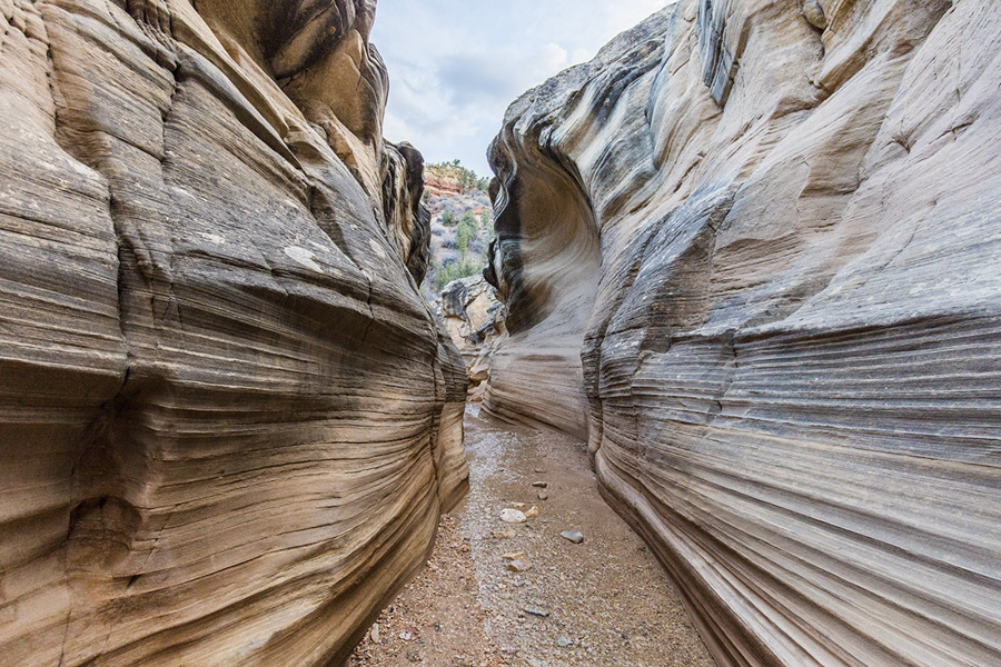 Between Bryce Canyon and the town of Escalante, Utah, lies Willis Creek Slot Canyon. Only found via a lonely and curvy road...